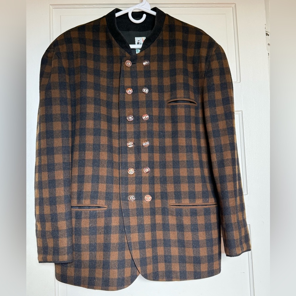 Austrian charcoal/khaki wool men’s jacket